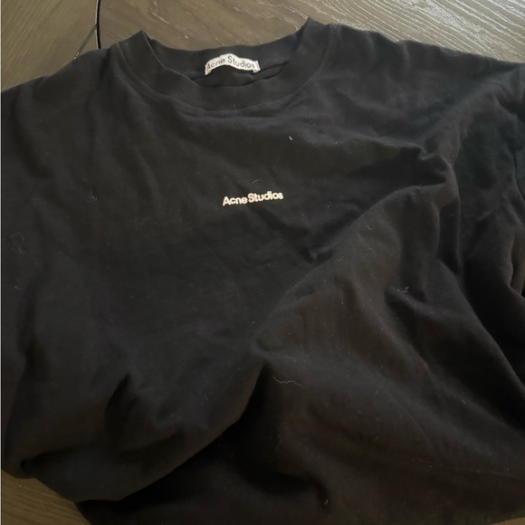 Acne Studios black & white Baby logo t shirt - Picture 3 of 8